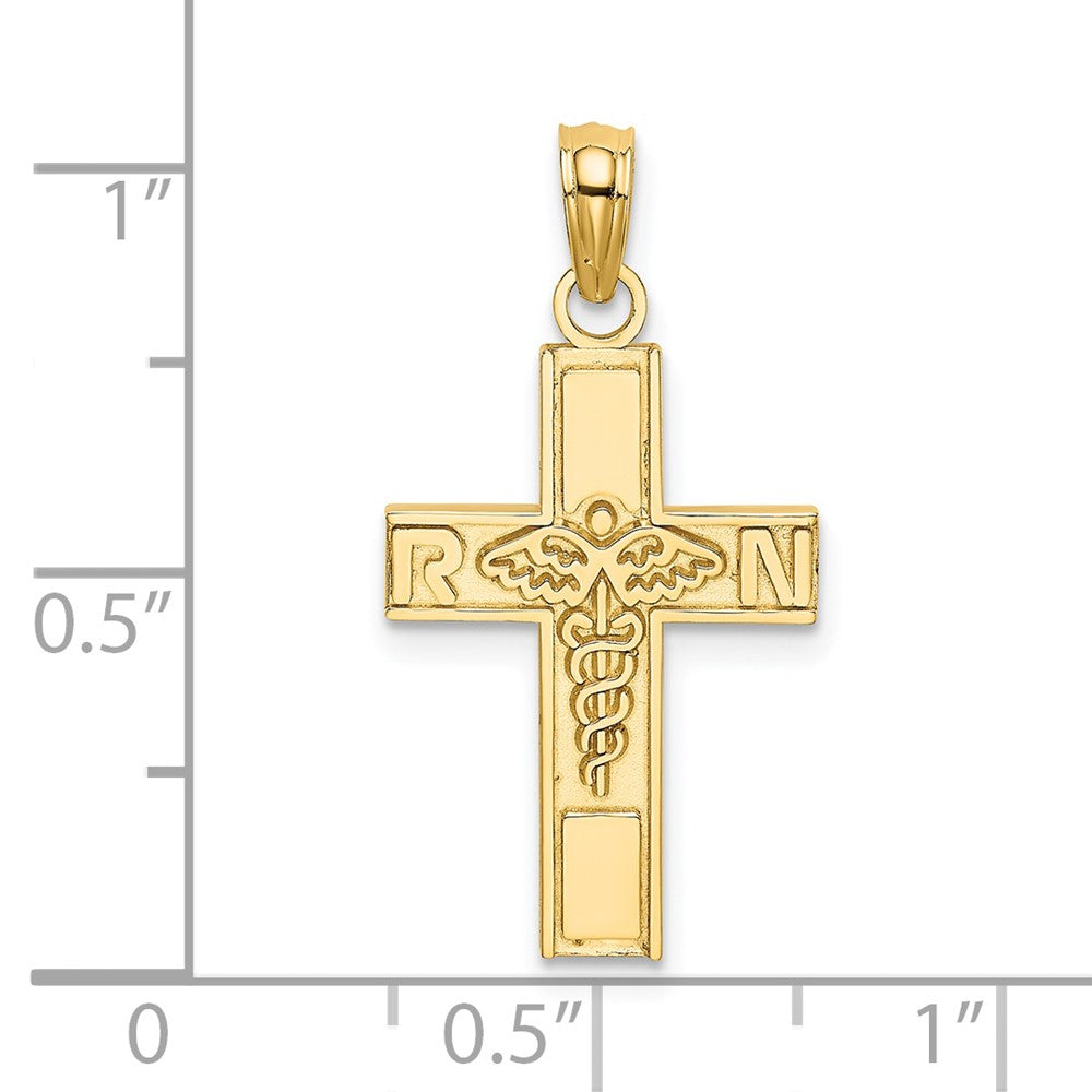 Charlie & Co Jewelry | 14k Rn  Caduceus Cross Charm - Model D3484
