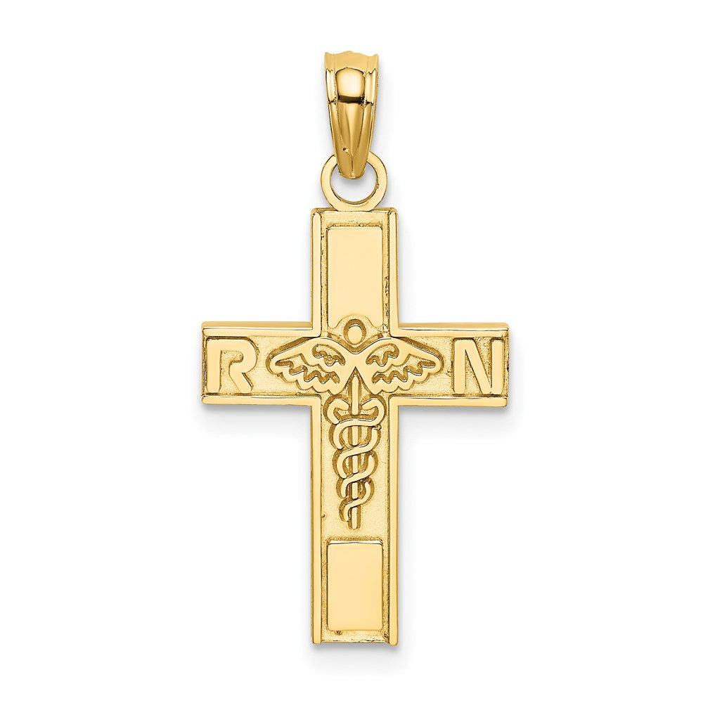 Charlie & Co Jewelry | 14k Rn  Caduceus Cross Charm - Model D3484