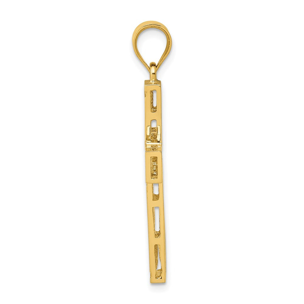 Charlie & Co Jewelry | 14k Greek Key Cross Pendant - Model D3496