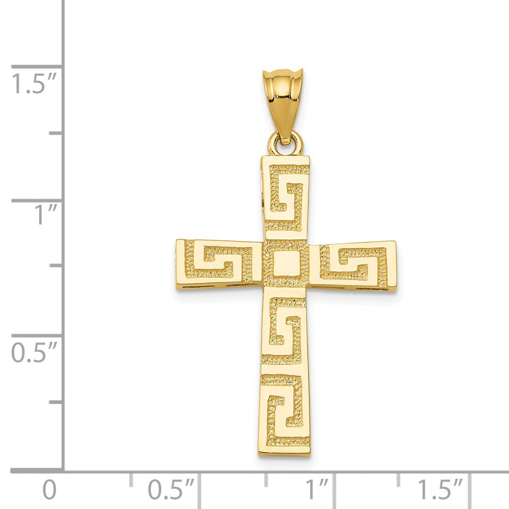 Charlie & Co Jewelry | 14k Greek Key Cross Pendant - Model D3496