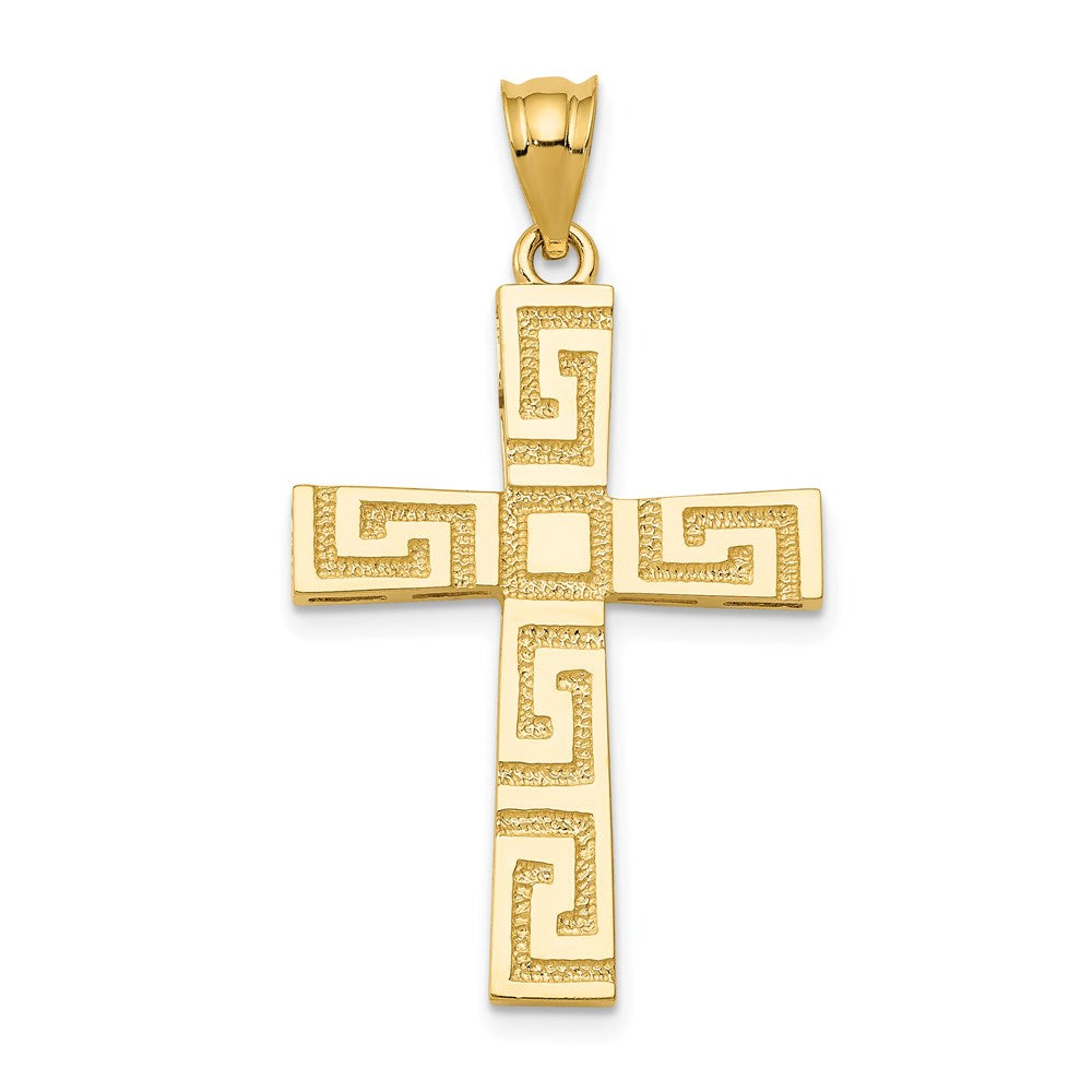 Charlie & Co Jewelry | 14k Greek Key Cross Pendant - Model D3496