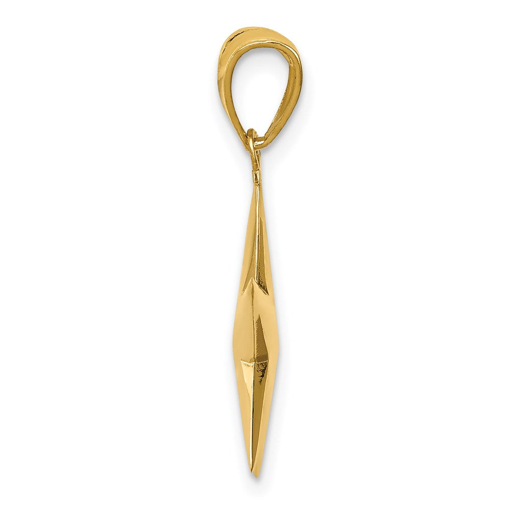 Charlie & Co Jewelry | 14k Polished 3-d Star Pendant - Model D3725
