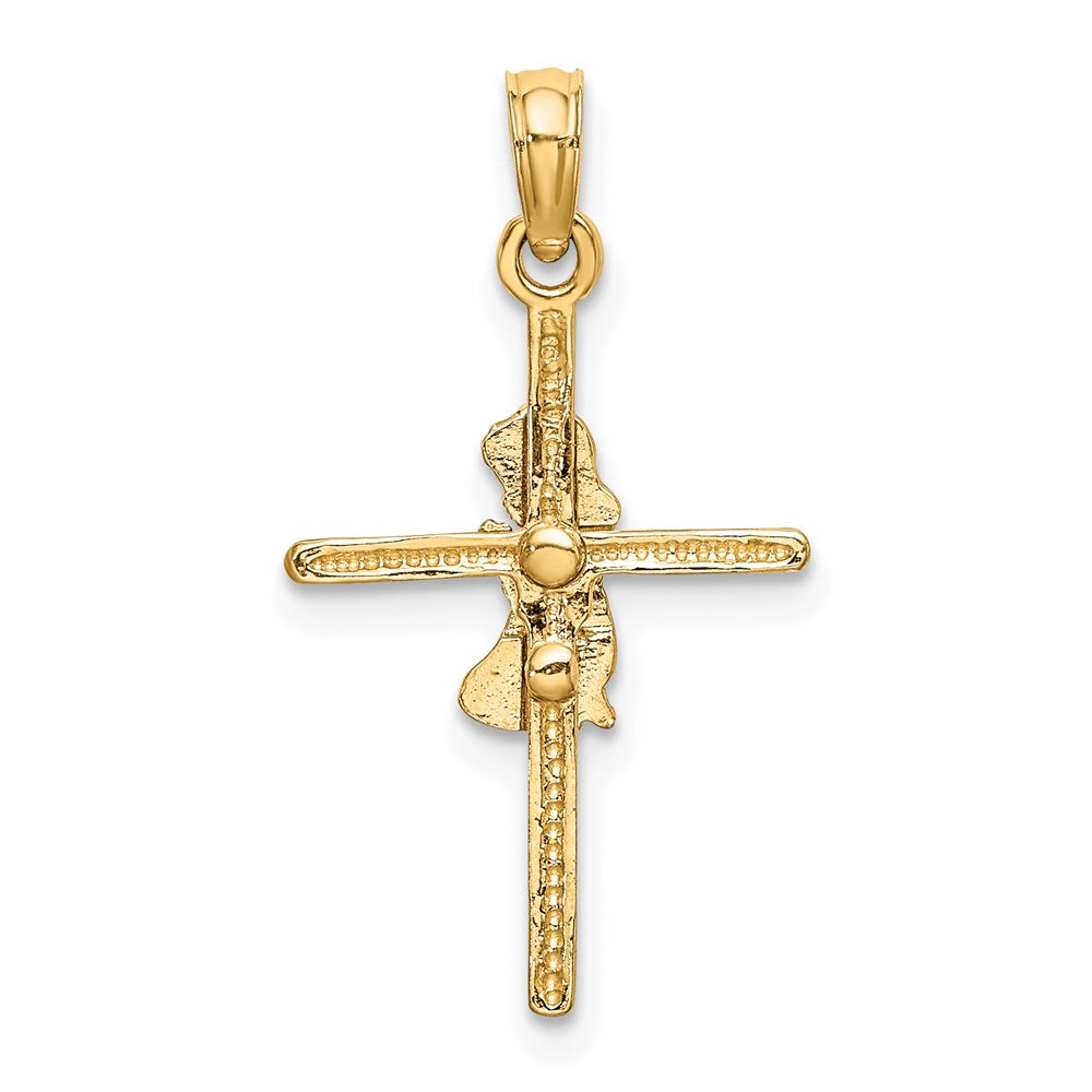 Charlie & Co Jewelry | 14k Praying Girl Cross Charm - Model D3734
