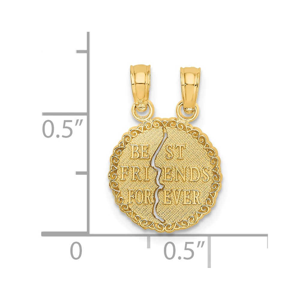 Charlie & Co Jewelry | 14k Best Friends Forever Break Apart Charm - Model D3895