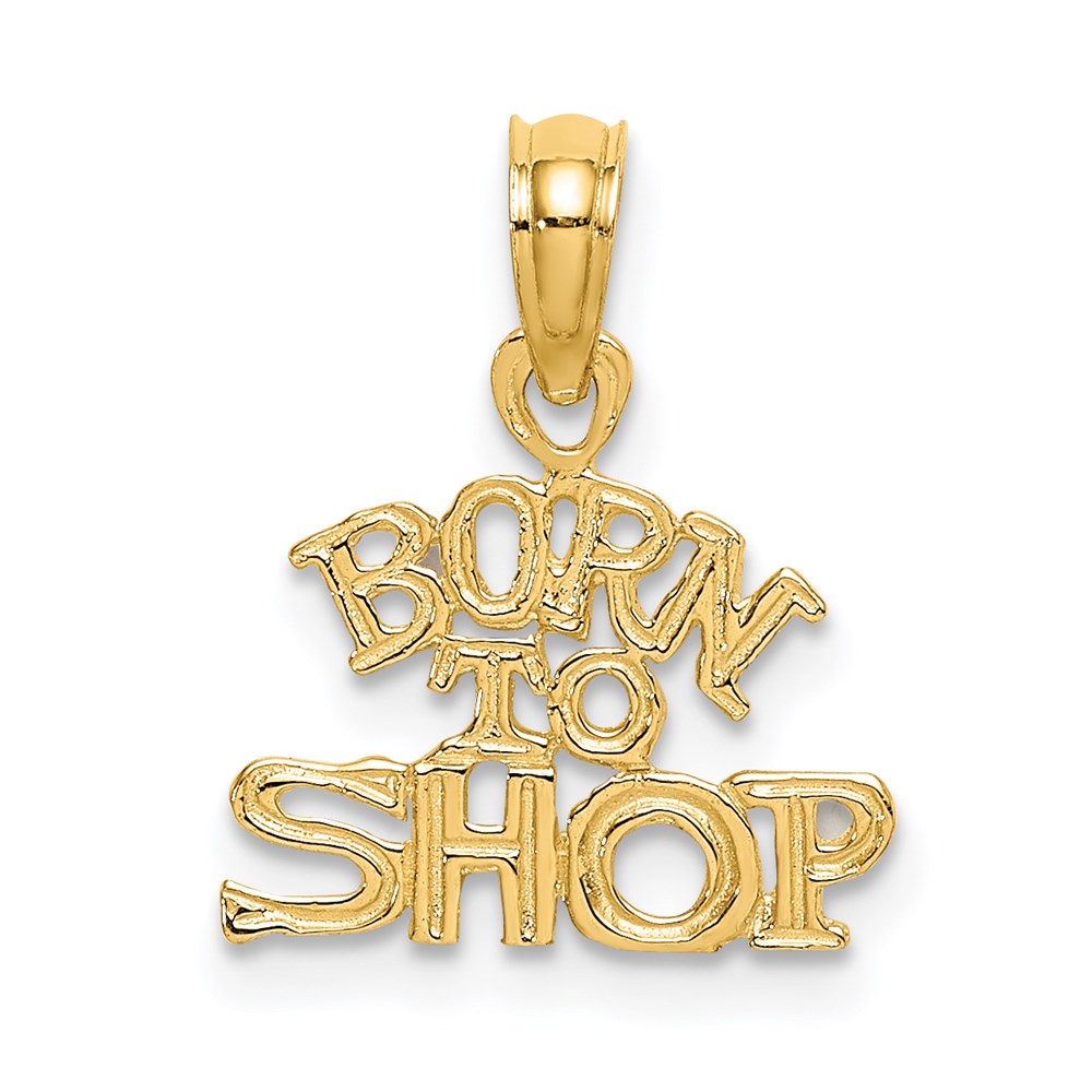 Charlie & Co Jewelry | 14k Born To Shop Charm - Model D3899