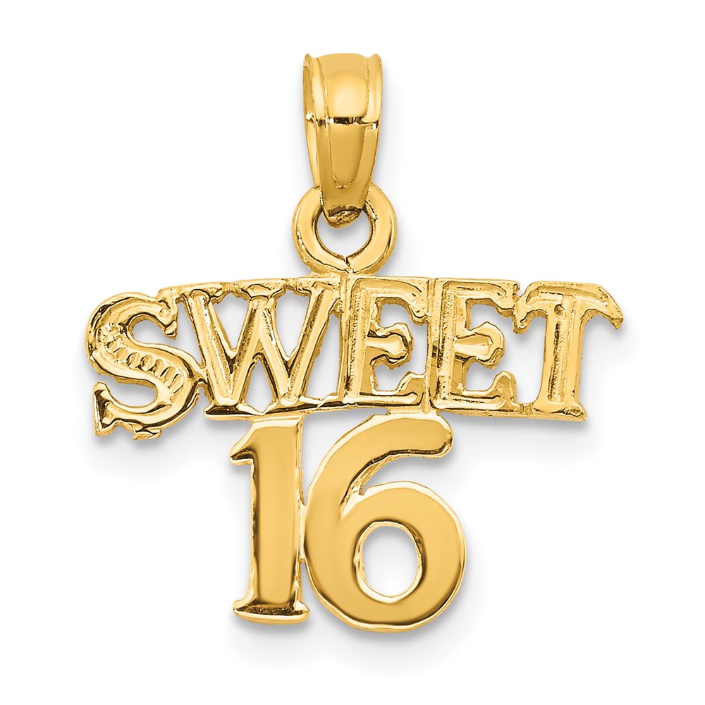 Charlie & Co Jewelry | 14k Sweet 16 Pendant - Model D3912
