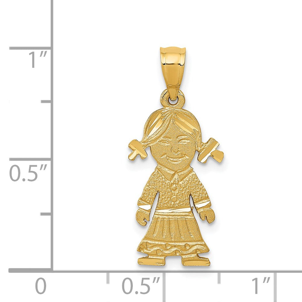 Charlie & Co Jewelry | 14k Girl Charm - Model D394