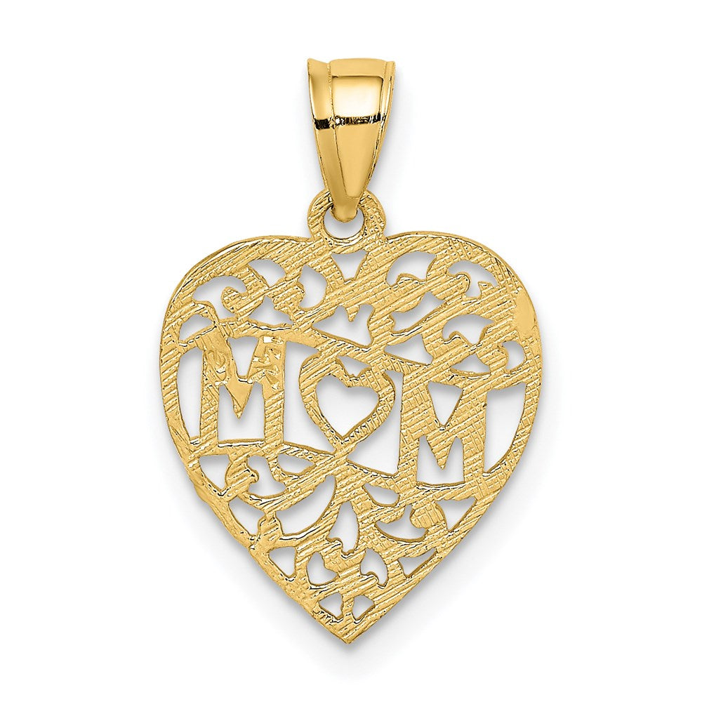 Charlie & Co Jewelry | 14k Mom In Heart Charm - Model D3940