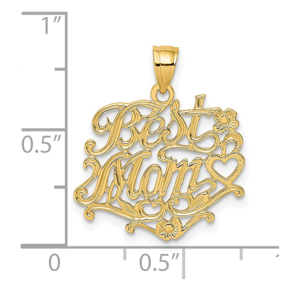 Charlie & Co Jewelry | 14k Best Mom Charm - Model D3949