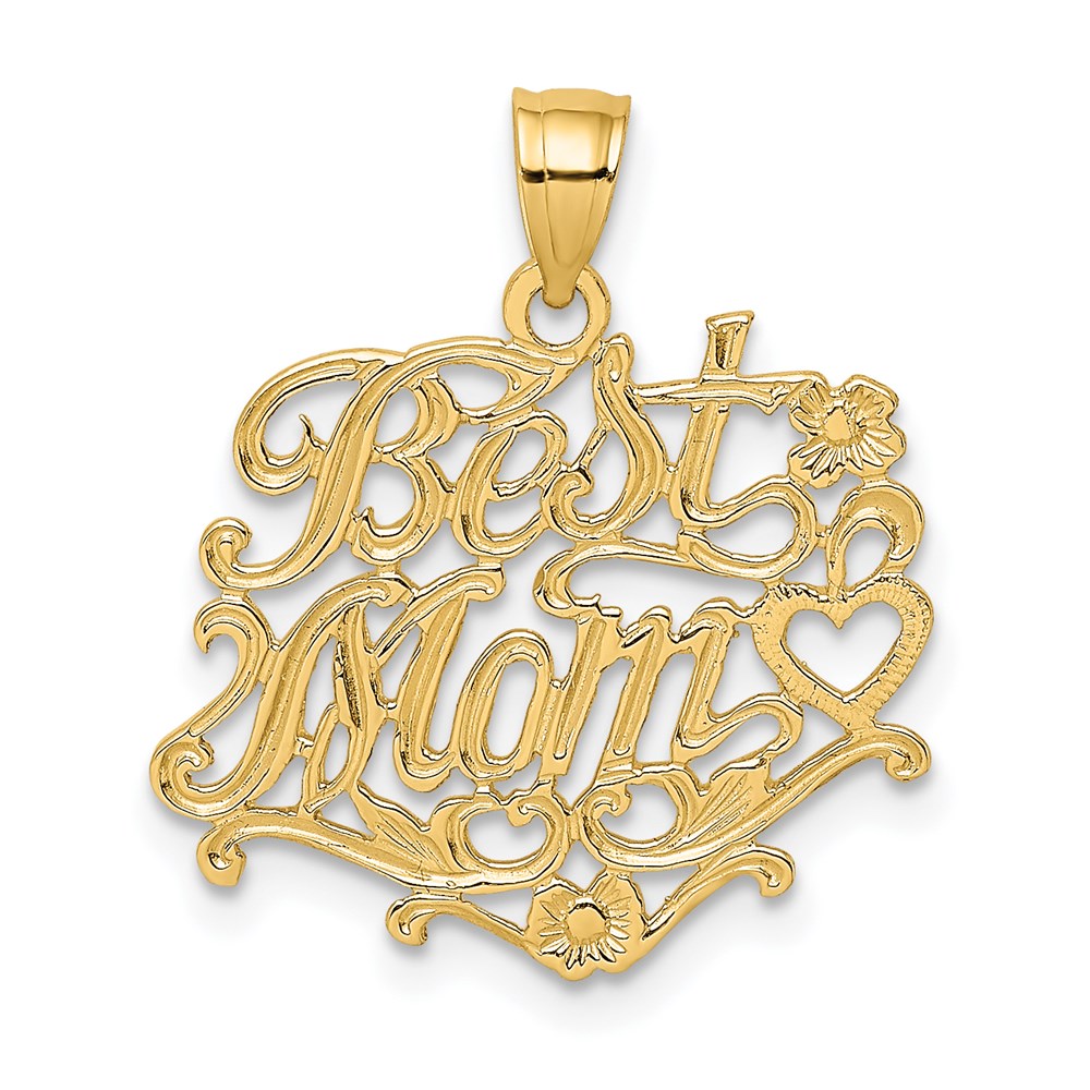 Charlie & Co Jewelry | 14k Best Mom Charm - Model D3949