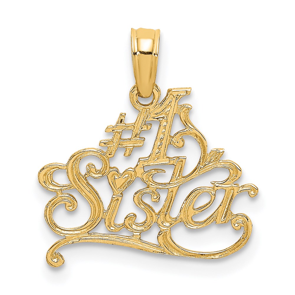 Charlie & Co Jewelry | 14k #1 Sister Charm - Model D3972