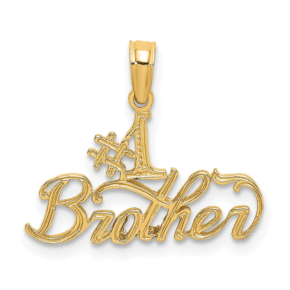 Charlie & Co Jewelry | 14k #1 Brother Charm - Model D3982