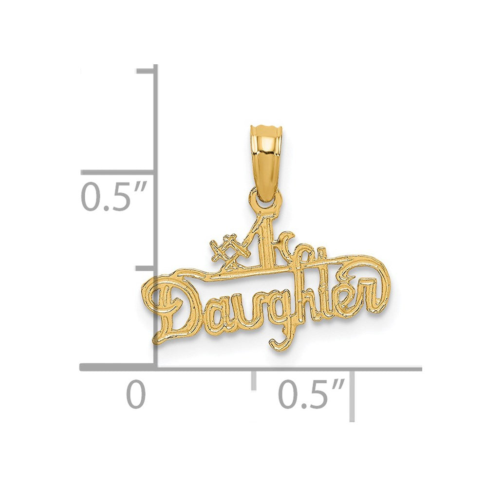 Charlie & Co Jewelry | 14k #1 Daughter Charm - Model D3989