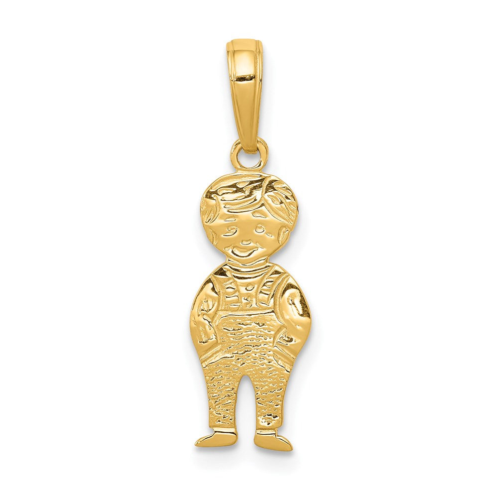 Charlie & Co Jewelry | 14k Boy With Hands In Pocket Pendant - Model D3991