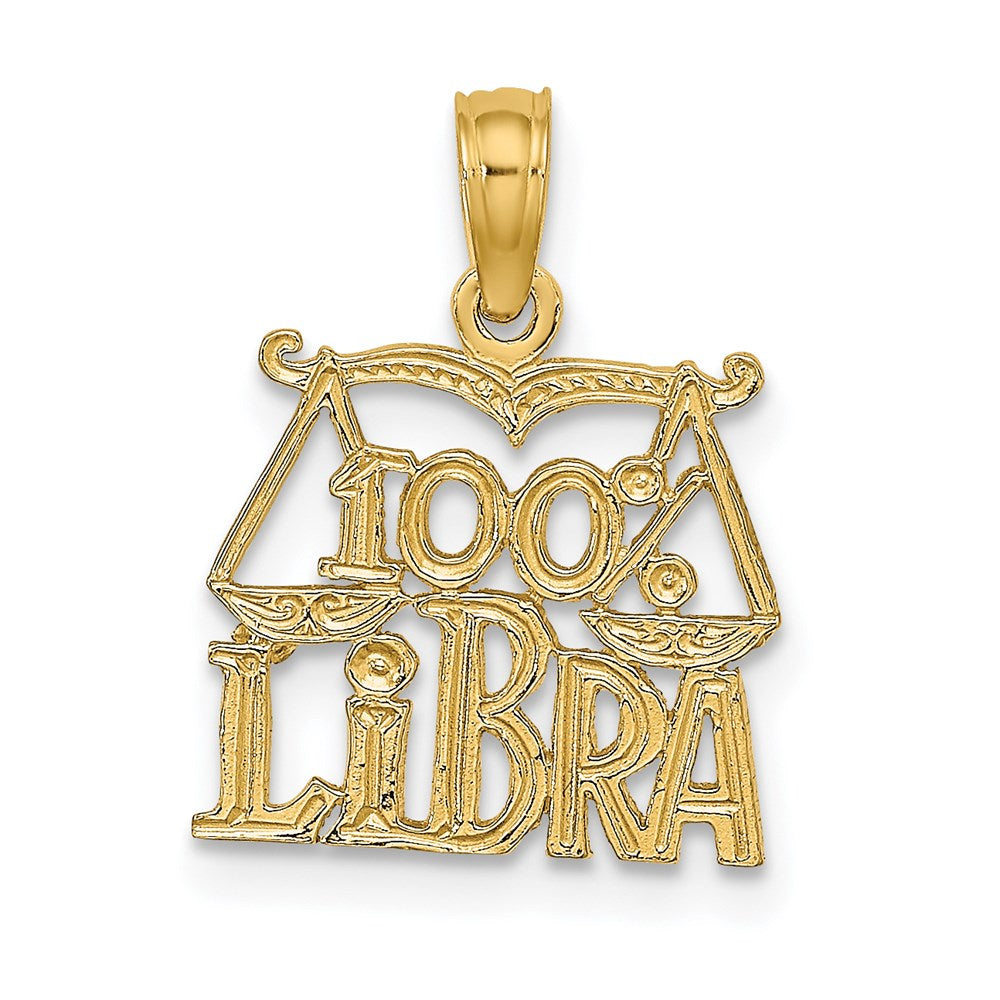 Gold 100% LIBRA Scale Small Zodiac Charm Necklace Model-D4060 - Charlie & Co. Jewelry