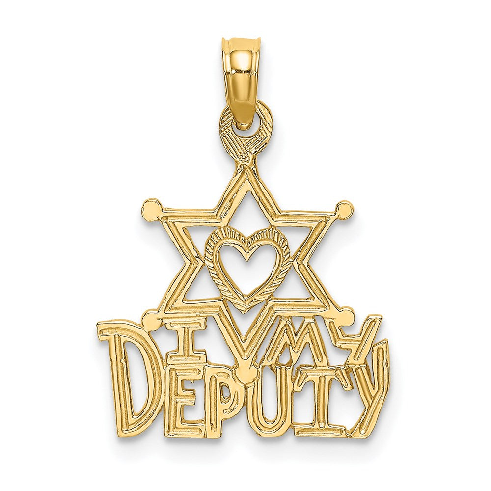 Charlie & Co Jewelry | 14k I Heart My Deputy Charm - Model D4075