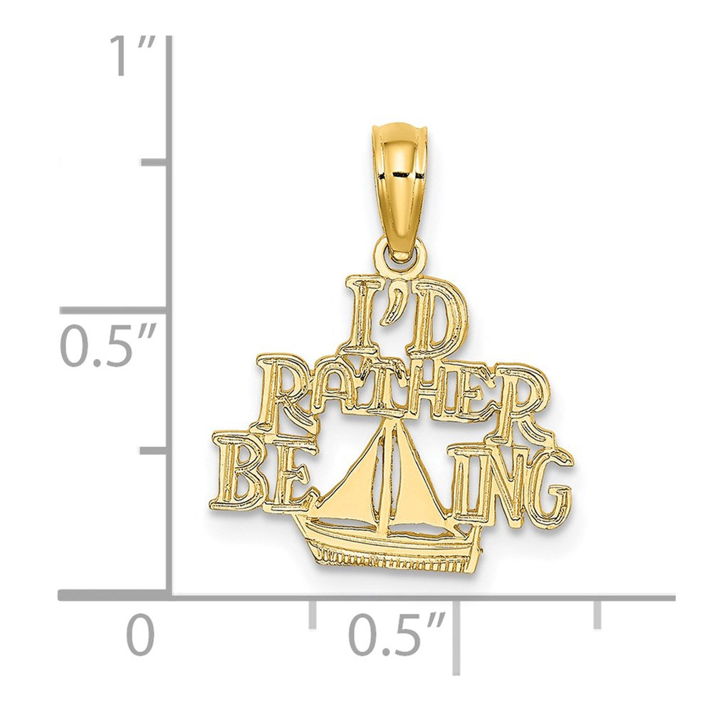 Charlie & Co Jewelry | 14k I'd Rather Be Sailing Charm - Model D4150