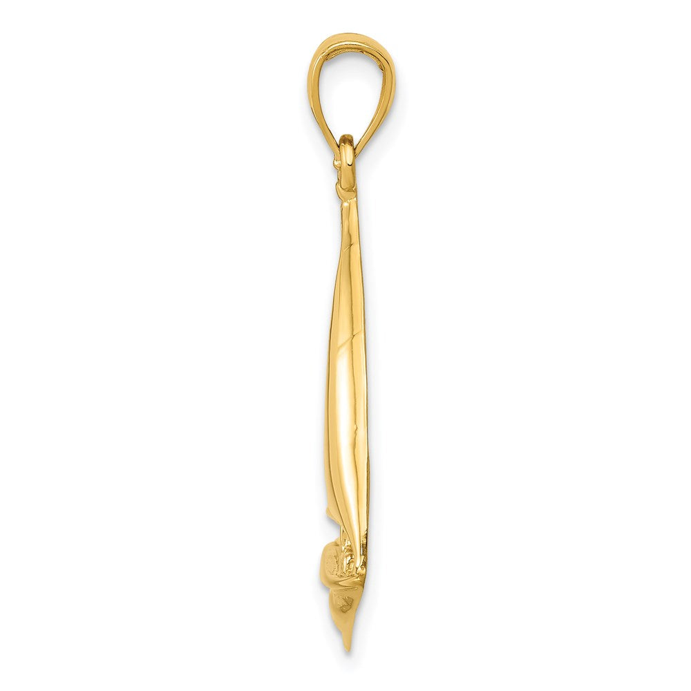 Charlie & Co Jewelry | 14k 2-d Sailboat Pendant - Model D4156