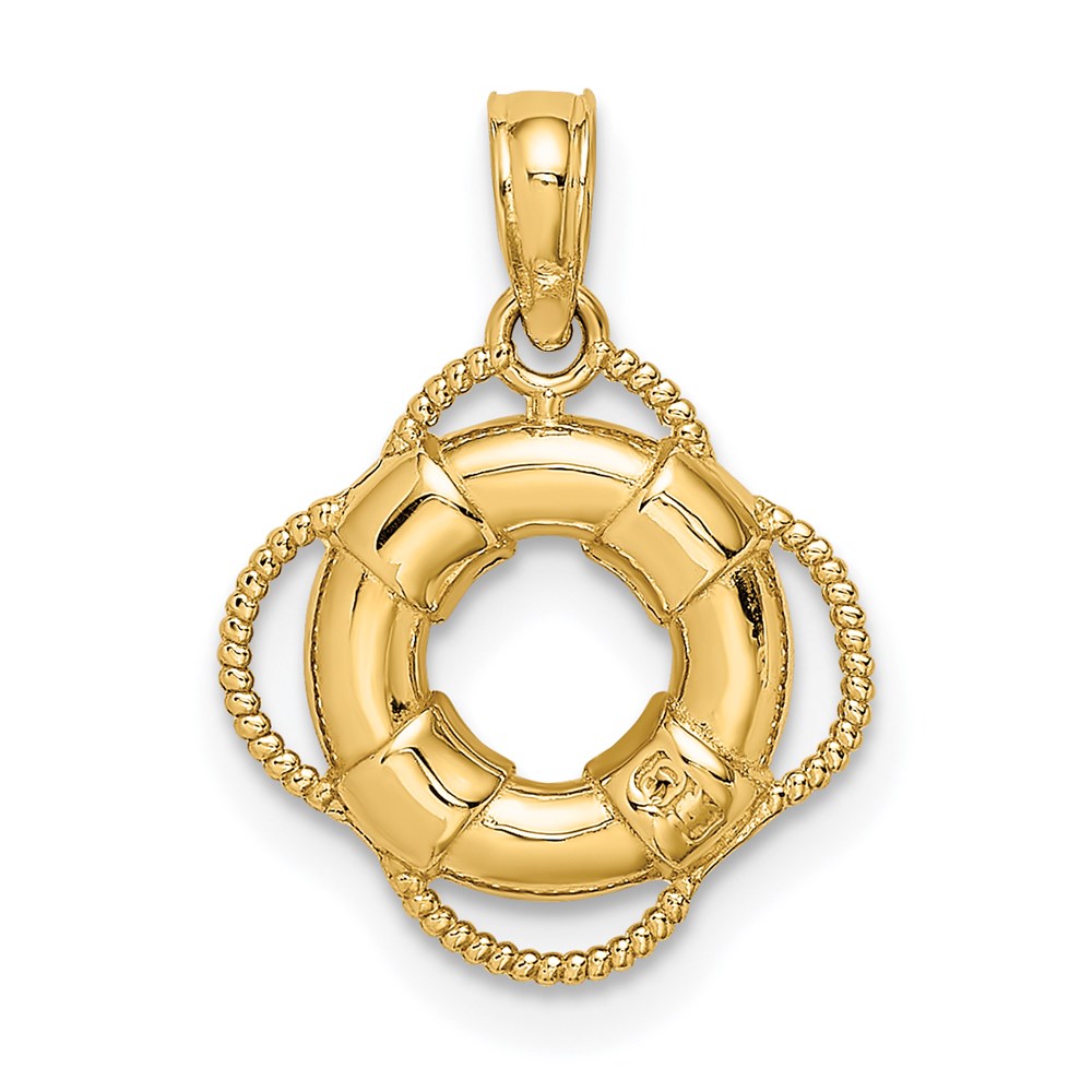 Charlie & Co Jewelry | 14k 3d Lifesaver Charm - Model D4170