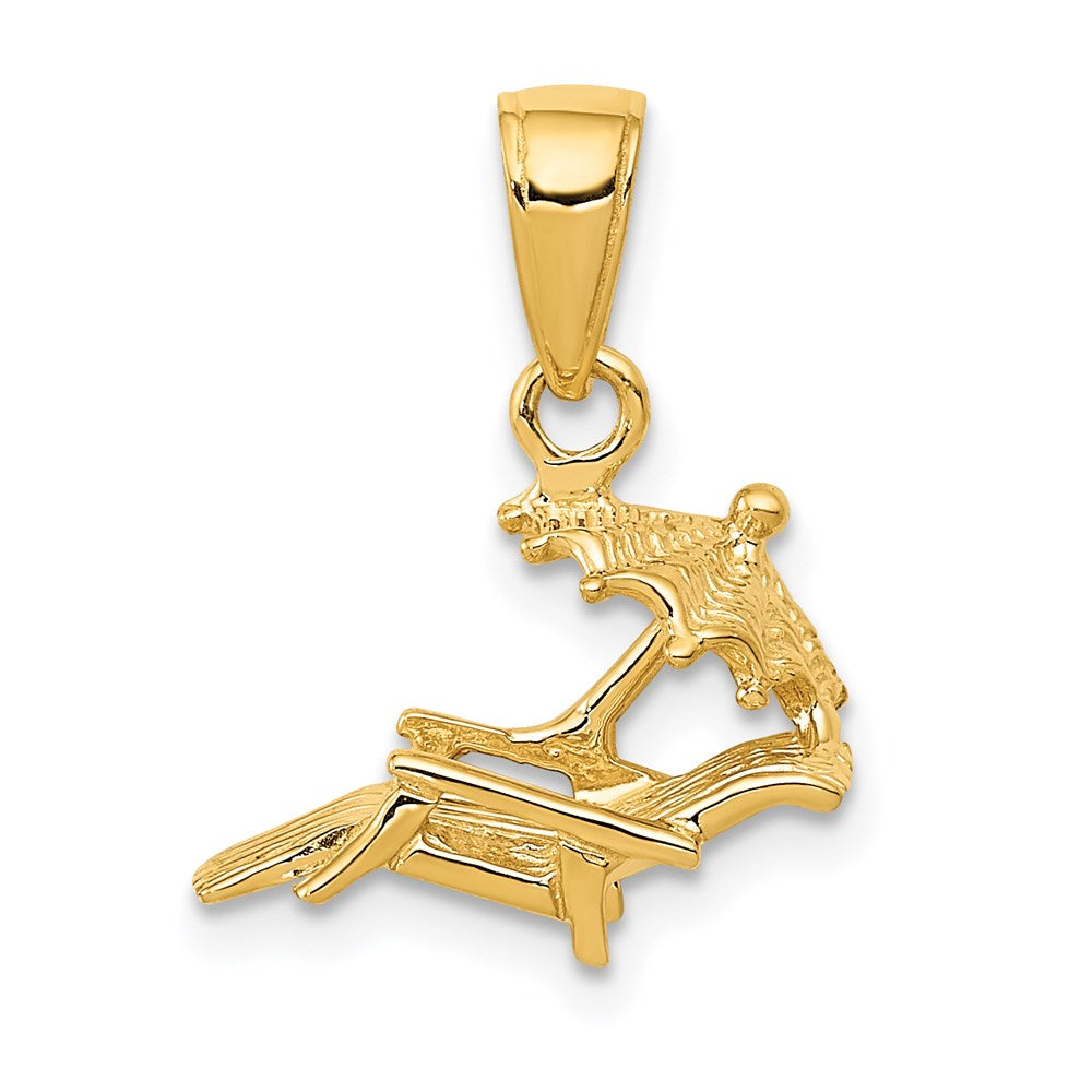Charlie & Co Jewelry | 14k 3-d Lounge Beach Chair Pendant - Model D4171