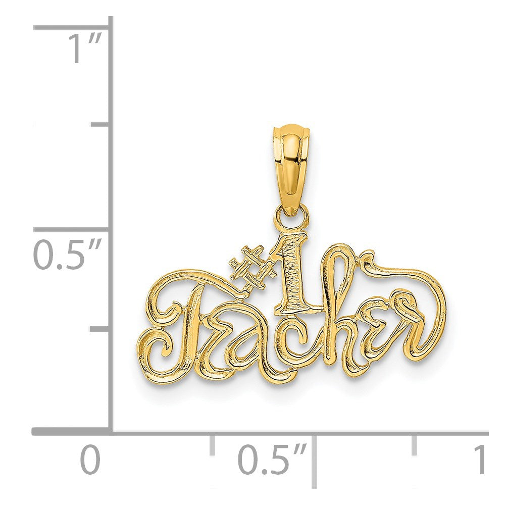 Charlie & Co Jewelry | 14k #1 Teacher Charm - Model D4179