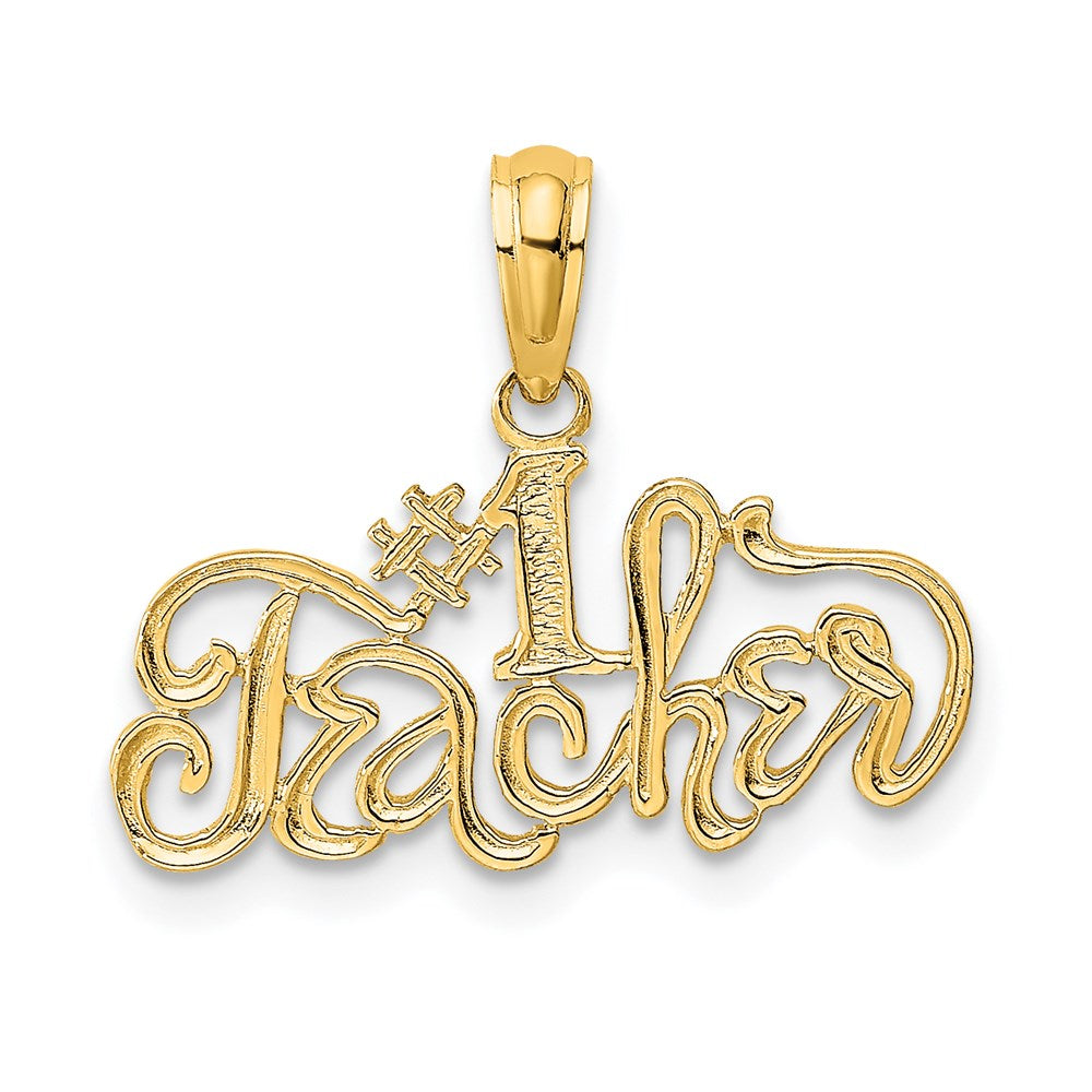 Charlie & Co Jewelry | 14k #1 Teacher Charm - Model D4179