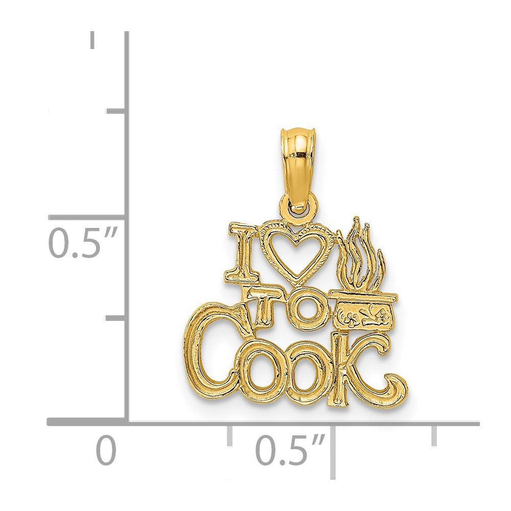 Charlie & Co Jewelry | 14k I Heart To Cook Charm - Model D4182