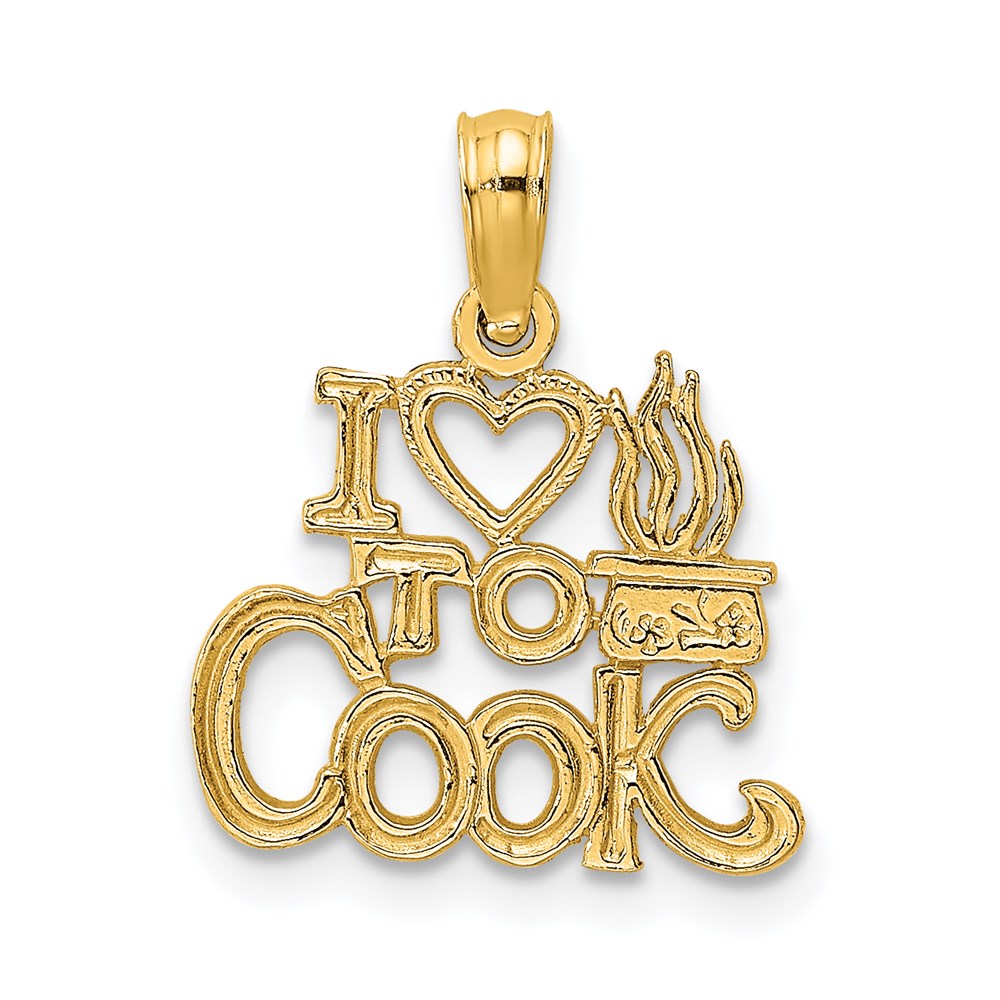 Charlie & Co Jewelry | 14k I Heart To Cook Charm - Model D4182