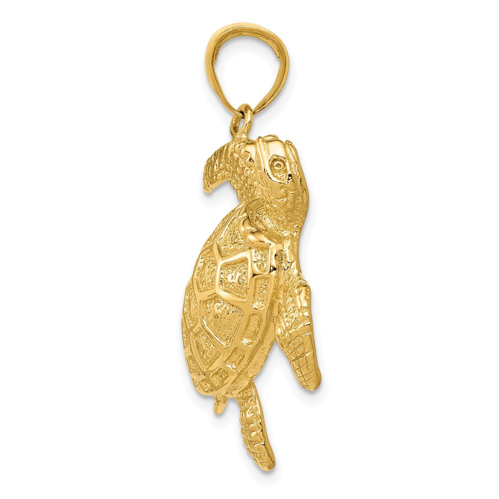 Charlie & Co Jewelry | 14k Sea Turtle Pendant - Model D4221