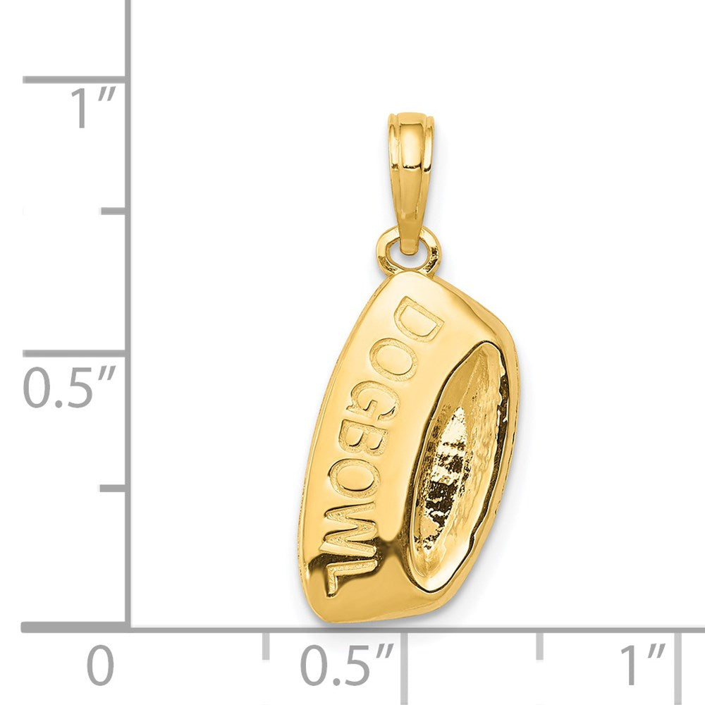 14K Gold Dog Bowl Pendant - Charlie & Co. Jewelry