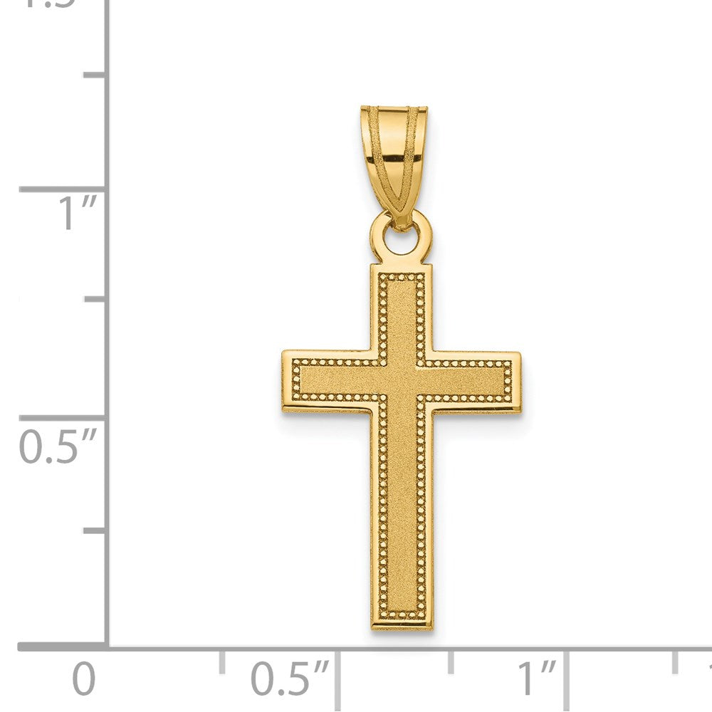 Charlie & Co Jewelry | 14k Small Satin Cross Pendant - Model D4296