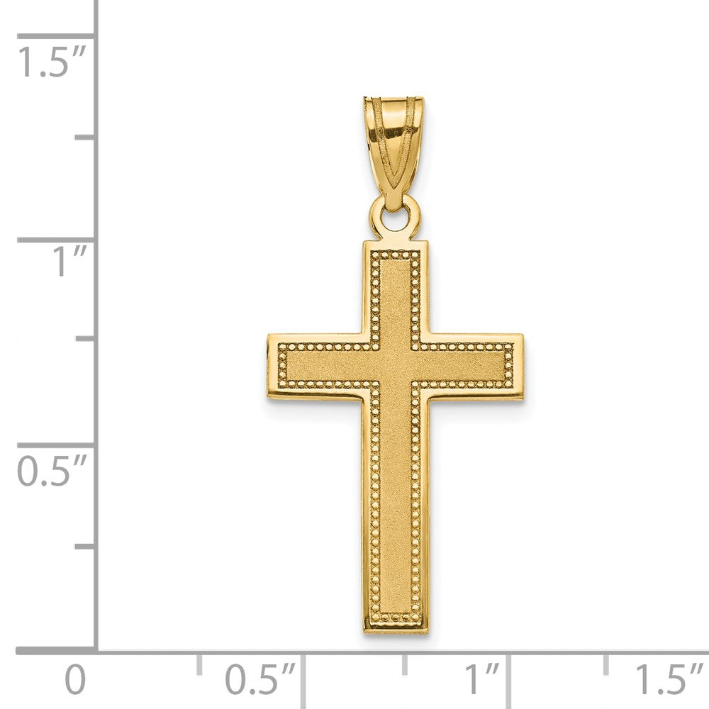 Charlie & Co Jewelry | 14k Medium Satin Cross Pendant - Model D4298