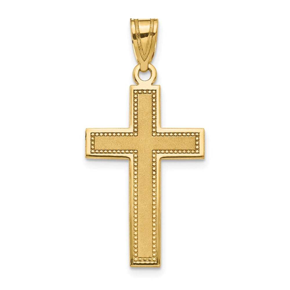 Charlie & Co Jewelry | 14k Medium Satin Cross Pendant - Model D4298