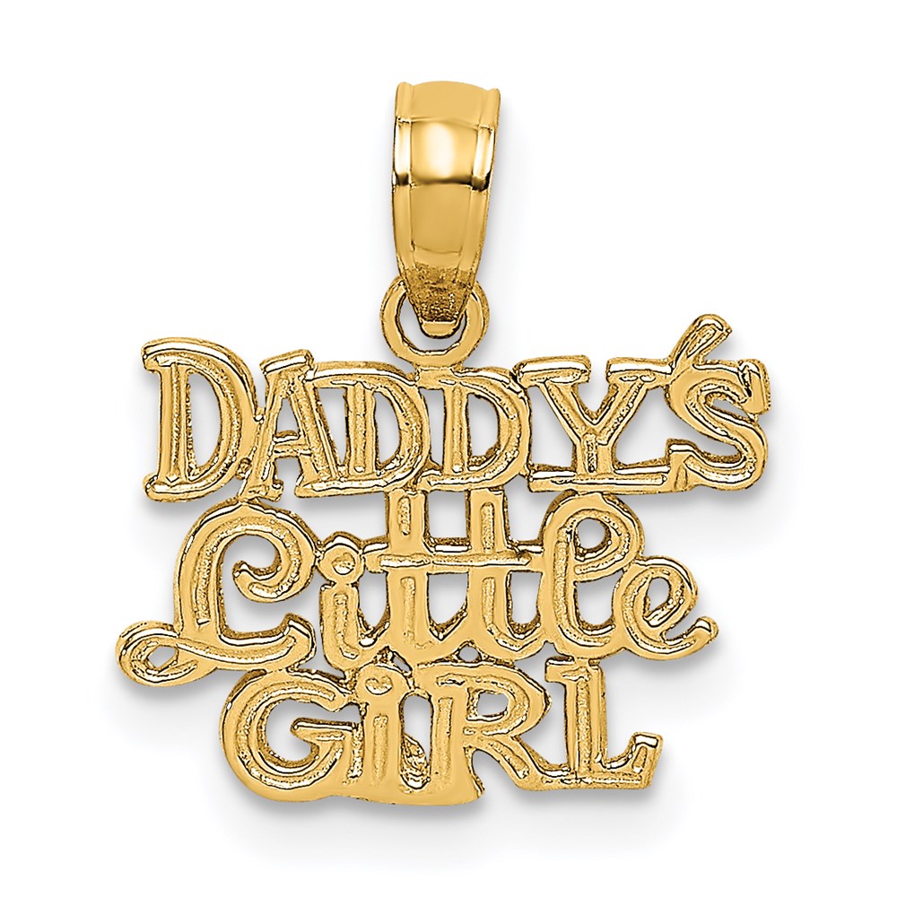 Charlie & Co Jewelry | 14k Polished  Daddys Little Girl Charm - Model D4365