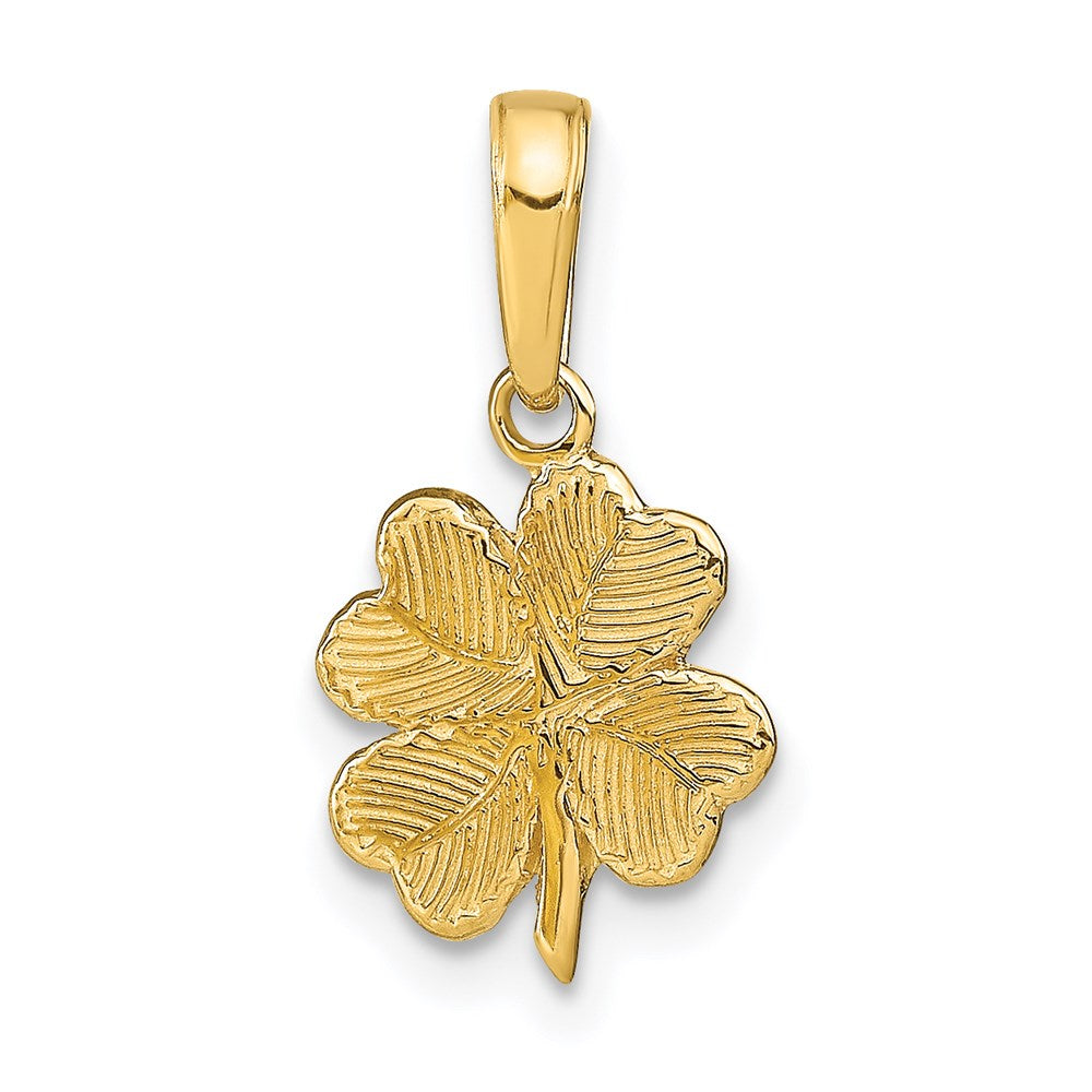 Charlie & Co Jewelry | 14k Polished And Textured 4-leaf Clover Pendant - Model D4371