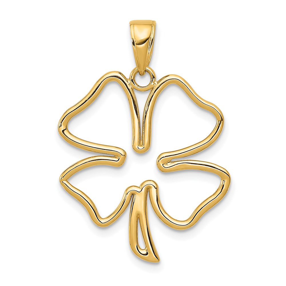 Charlie & Co Jewelry | 14k Polished Cut Out 4-leaf Clover Pendant - Model D4372