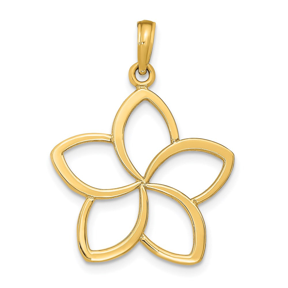 Charlie & Co Jewelry | 14k Polished Cut Out Flower Pendant - Model D4376