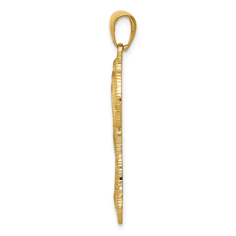 Charlie & Co Jewelry | 14k Polished / Textured Palm Trees Pendant - Model D4406