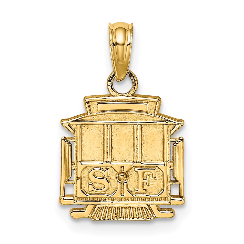 Charlie & Co Jewelry | 14k Polished Sf Cable Car Charm - Model D4407