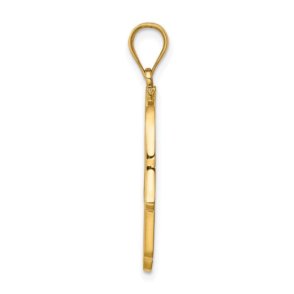 Charlie & Co Jewelry | 14k Polished And Enameled Hamsa Pendant - Model D4553