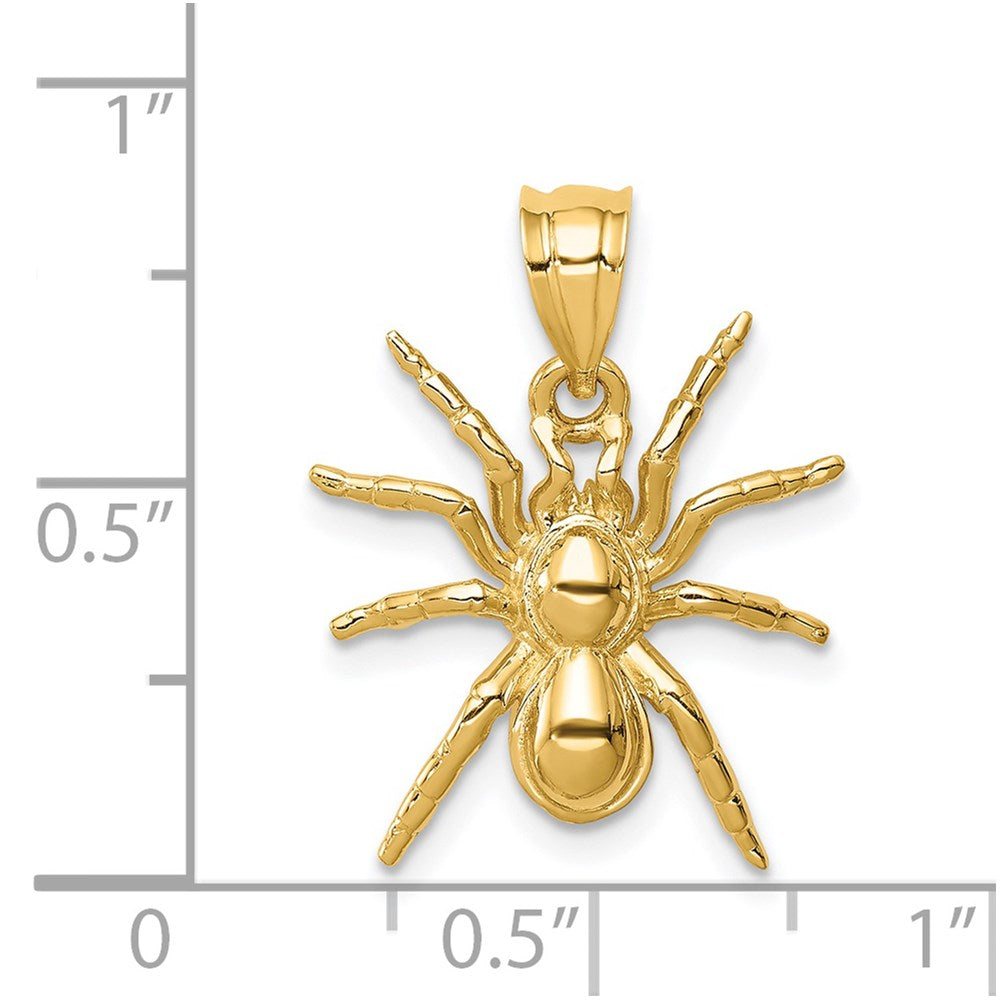 Charlie & Co Jewelry | 14k Polished Spider Pendant - Model D4569