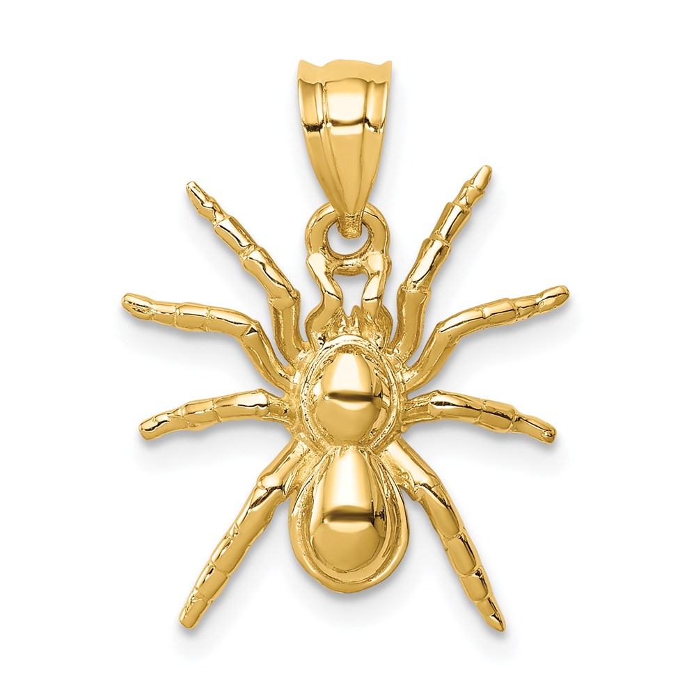 Charlie & Co Jewelry | 14k Polished Spider Pendant - Model D4569