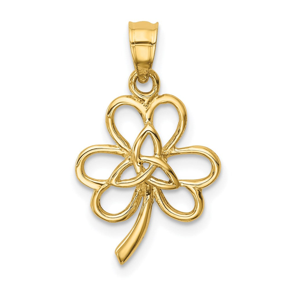 Charlie & Co Jewelry | 14k Polished Trinity Clover Pendant - Model D4572