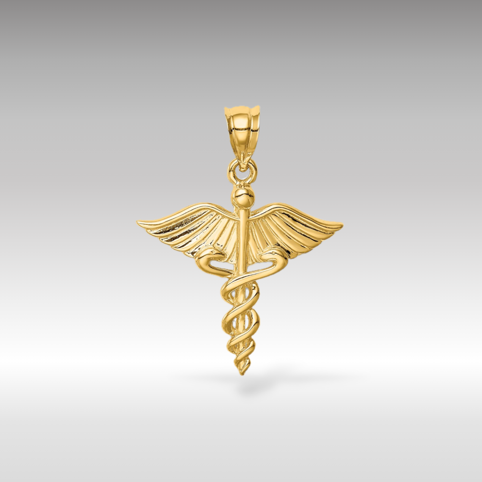 14K Polished 3D Medical Pendant - Charlie & Co. Jewelry