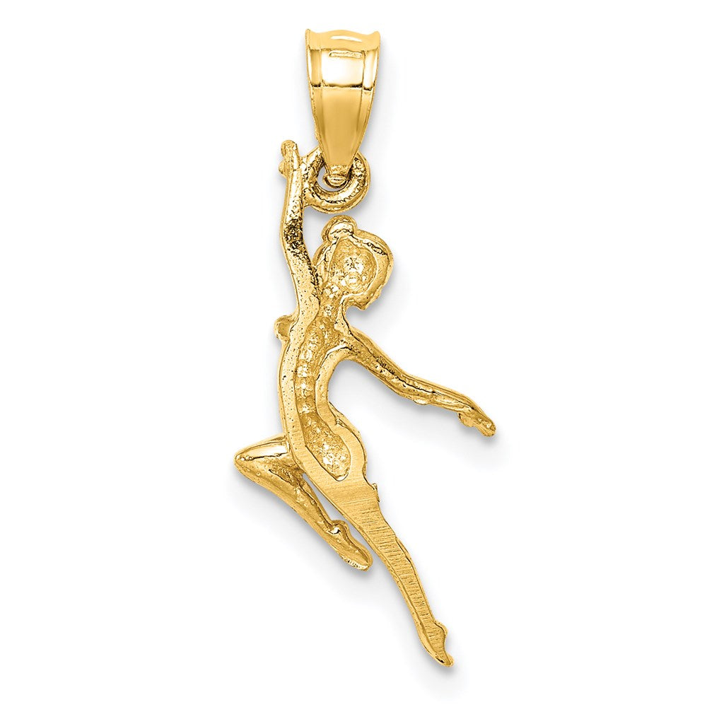 14K Gold Graceful Dancer Pendant Necklace - Charlie & Co. Jewelry