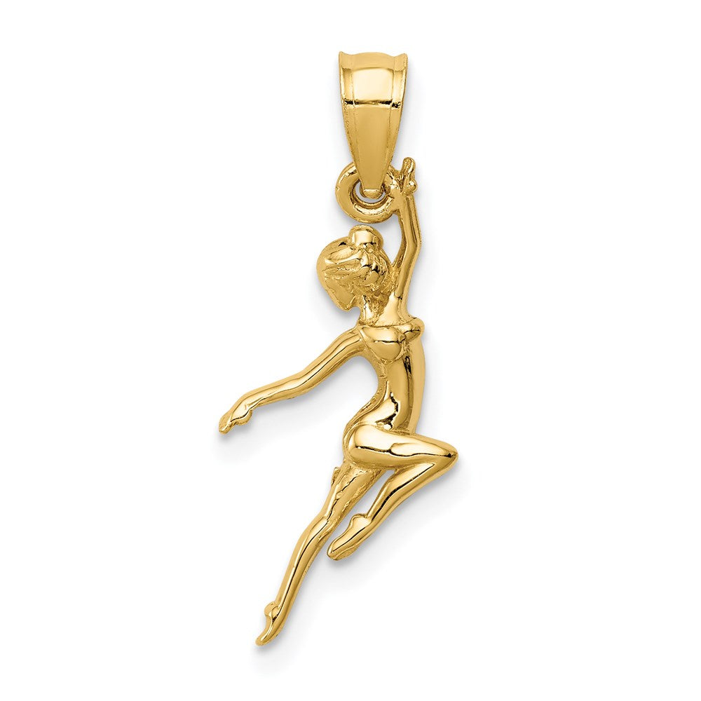 14K Gold Graceful Dancer Pendant Necklace - Charlie & Co. Jewelry