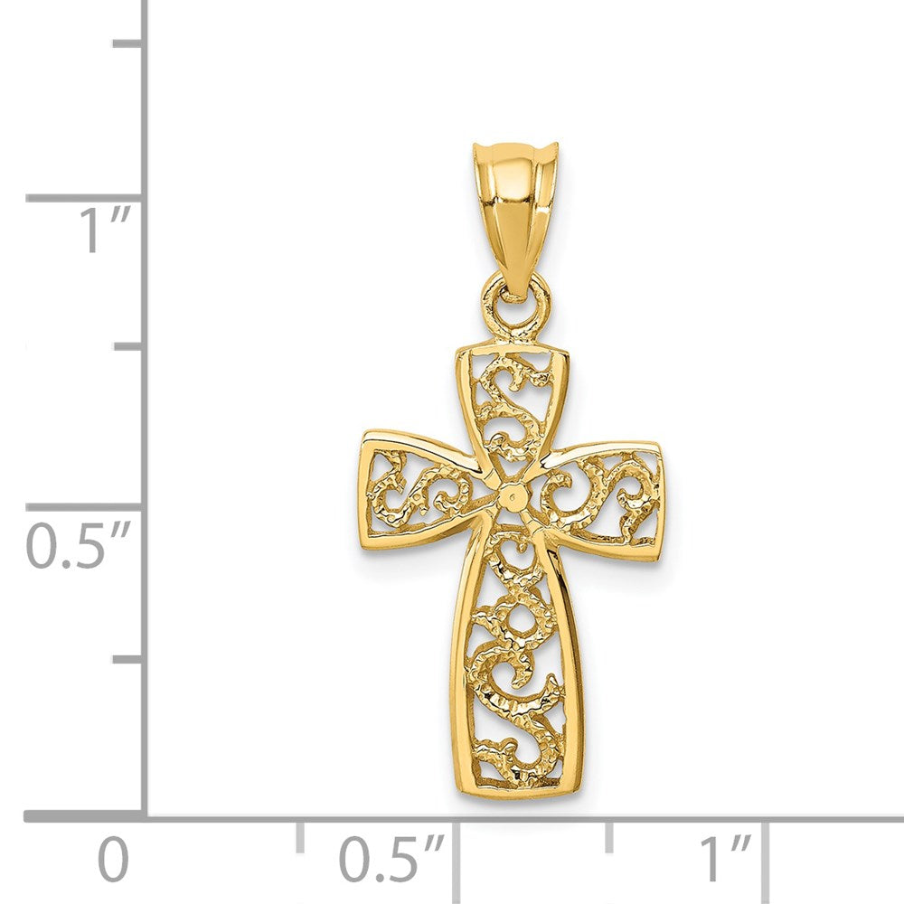 Charlie & Co Jewelry | 14k Polished Cross Pendant - Model D4644