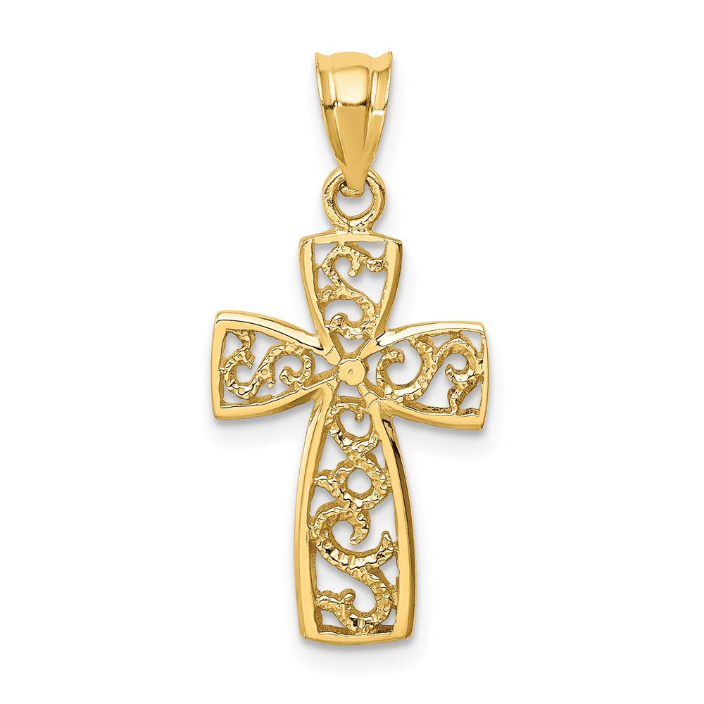 Charlie & Co Jewelry | 14k Polished Cross Pendant - Model D4644