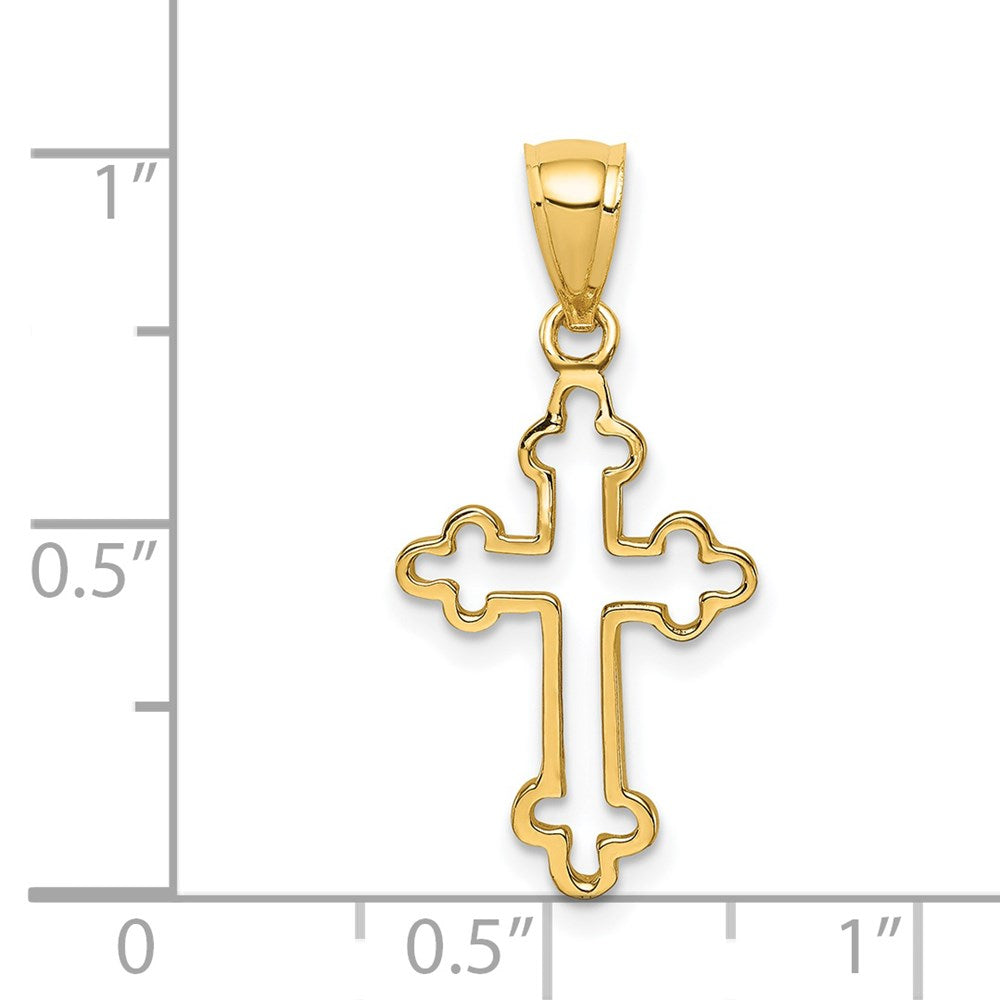 Charlie & Co Jewelry | 14k Polished Cross Pendant - Model D4652