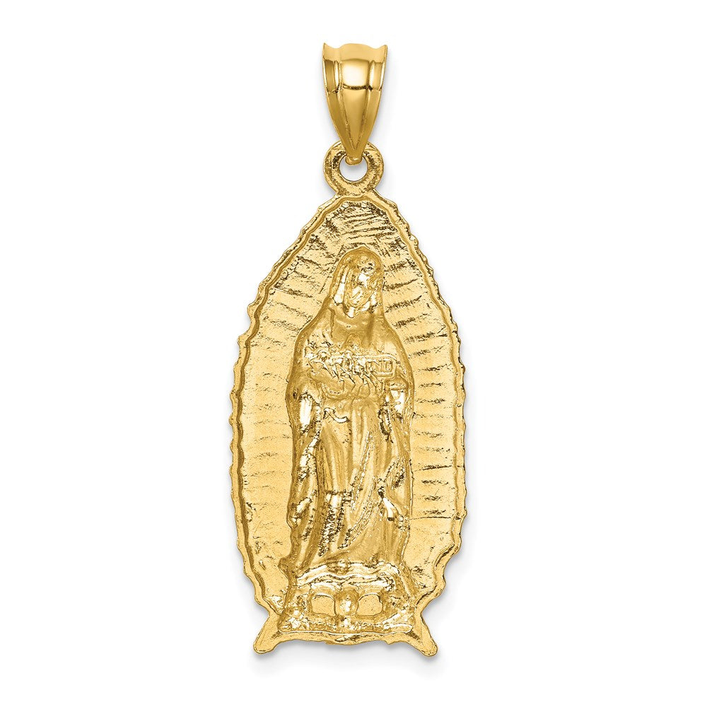 Charlie & Co Jewelry | 14k Polished & Textured Guadalupe Pendant - Model D4673